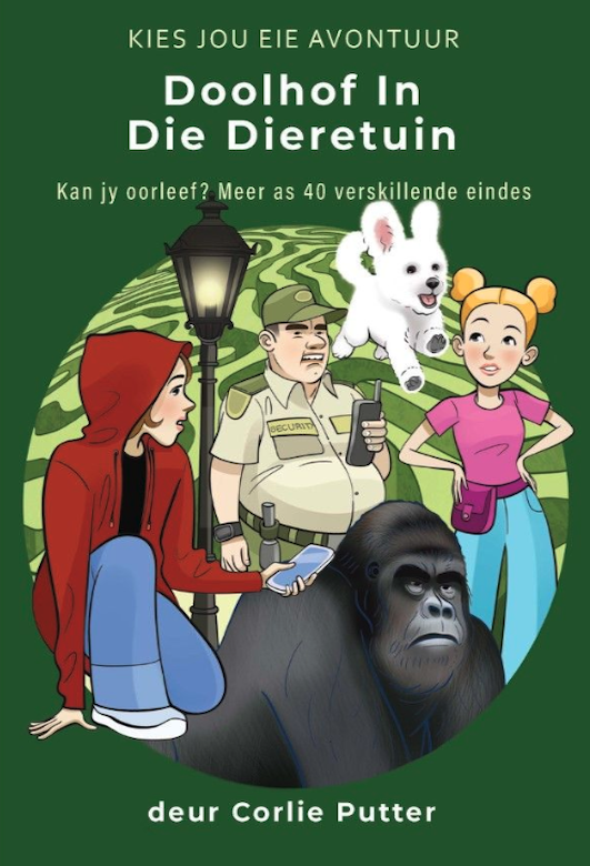 Cover of Doolhof in die Dieretuin by Corlie Putter